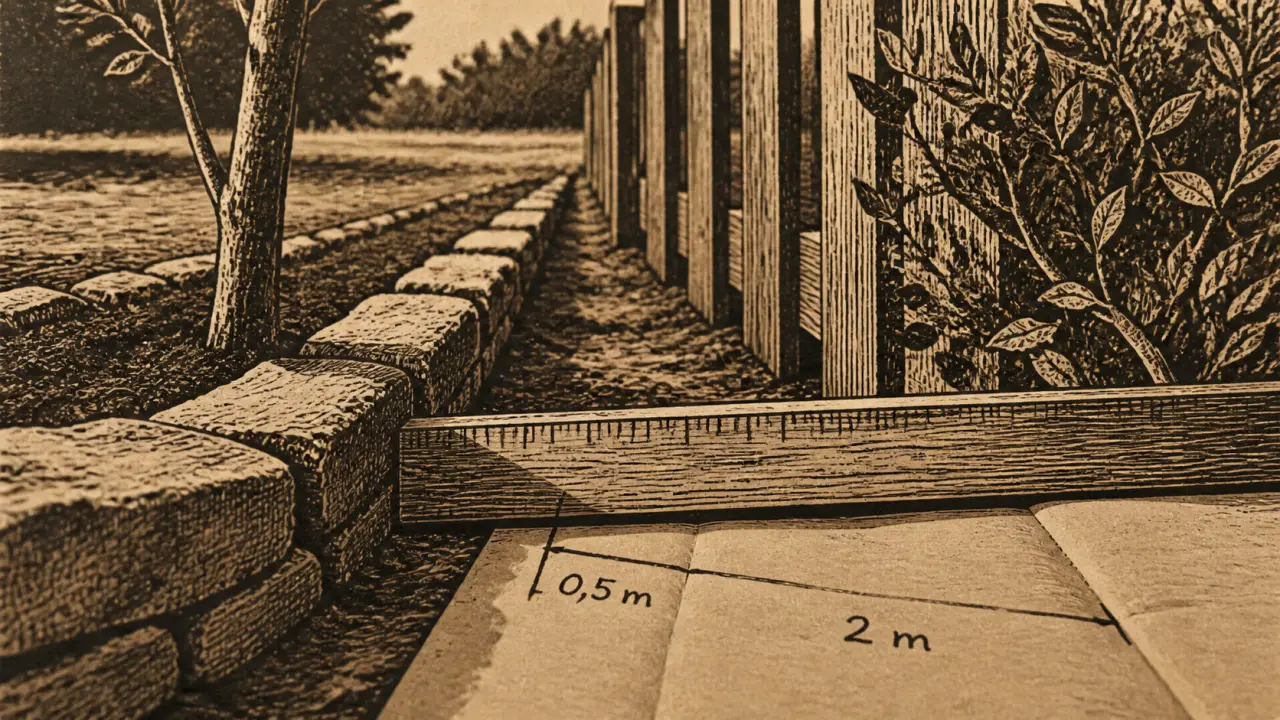 Distance plantation arbre : mesure 0,5 m et 2 m au jardin