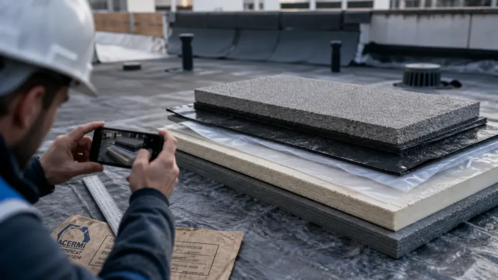 Isolant pour toiture terrasse : couches d’étanchéité et panneaux isolants