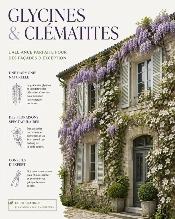 Façade de maison habillée par une plante grimpante pour facade maison