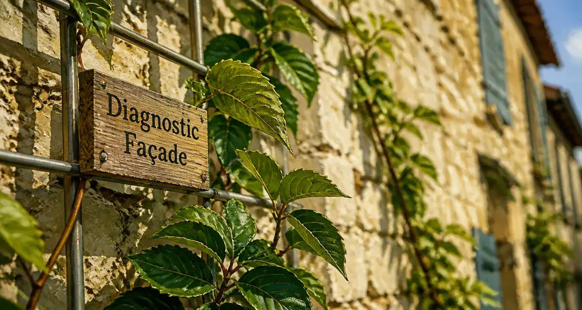 Plante grimpante pour facade maison : lierre sur treillis inox